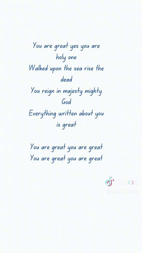 You Are Great - Steve Crown Lyrics