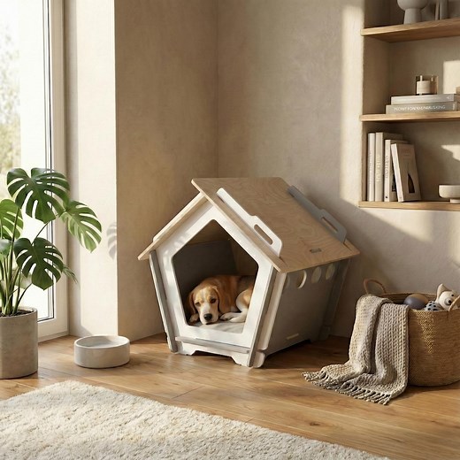 Dog House Plan Laser Cut DXF SVG Files | Modern Plywood Pet Kennel Cnc Vector | 3mm 4mm 8mm MDF Crate | Digital Download - Etsy
