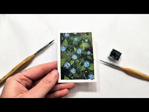How to paint WATERCOLOR hydrangeas for beginners » Easy summer floral painting tutorial