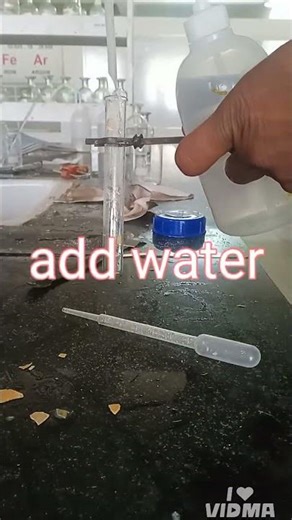 chemistry #experiment salt analysis sulphide test