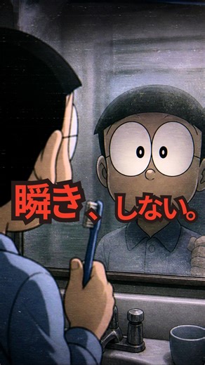鏡の中だけ、一度も目を閉じない。