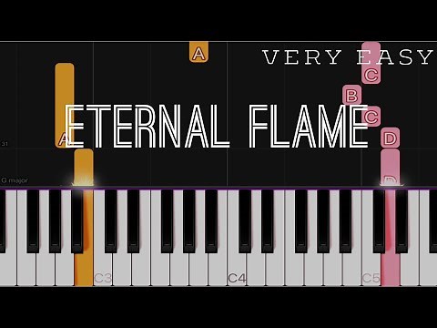 Eternal Flame - MYMP, The Bangles | VERY EASY Piano Tutorial