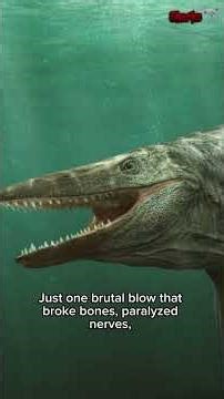 Tylosaurus – An aggressive predator that attacks its prey with its snout.