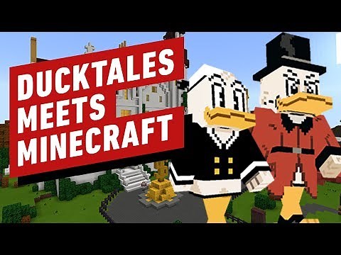 Exploring Ducktales' McDuck Manor and Duckburg in Minecraft