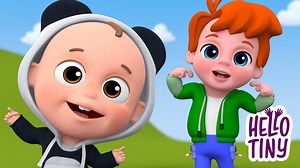 Sing along to this classic nursery rhyme! Join Hello Tiny and sing and dance! Head, shoulders, knees and toes, Knees and toes, Head, shoulders, knees and toes, Knees and toes and, Eyes and ears and mouth and nose, Head, shoulders, knees and toes, Knees and toes. #head #shoulders #knees #toes #HELLOTINY #nurseryrhymes #kidssongs | Heykids - Nursery Rhymes