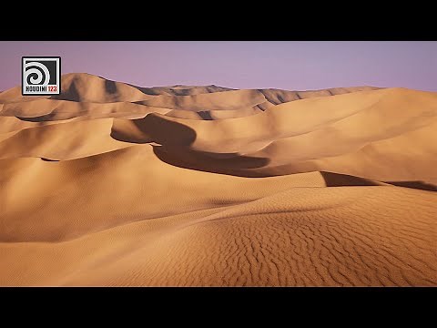Create Desert Terrain HDA in Houdini and import it to UE4 (Promo)