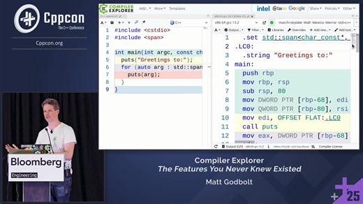 [双语字幕] Compiler Explorer： The Features You Never Knew Existed - Matt Godbolt