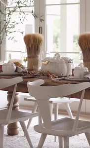 7.9K views · 155 reactions | 5 essentials for a chic fall harvest table: 1. Rustic dinnerware 2. Stylish serveware 3. Woven textures 4. Colorful foliage 5. Personal touches Head to our site to explore The Thanksgiving Shop  https://bit.ly/3Soo2Tm | Pottery Barn | Facebook