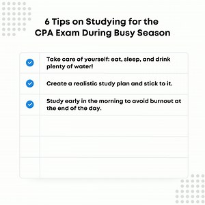 The New Year means that another Busy Season has graced accounting professionals with its presence. 😅 But don't worry -- it's still entirely possible to study for the CPA Exam during this time. Here are 6 tips to help you stay focused. #CPA #CPAExam #BusySeason #Motivation | UWorld Accounting