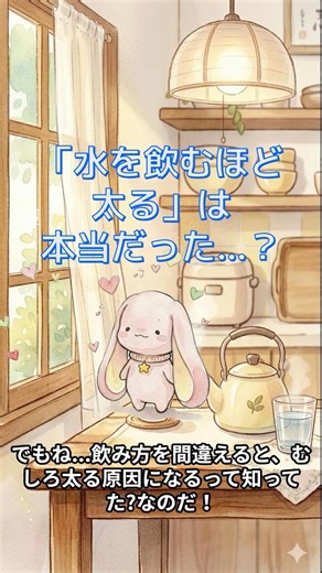 水を飲むほど太る？知らないと損する正しい飲み方【みみてる】 #shorts #健康 #ダイエット #豆知識 #みみてる #雑学 #知らなきゃ損 #水ダイエット #代謝アップ #ためになる