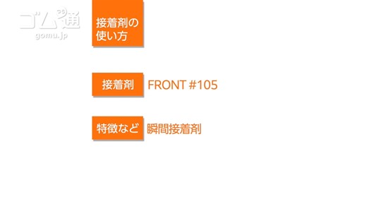 接着剤の使い方 瞬間接着剤 FRONT #105