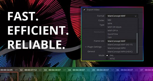 MainConcept Codec Plugin for DaVinci Resolve v1.7.2 - INTRO HD