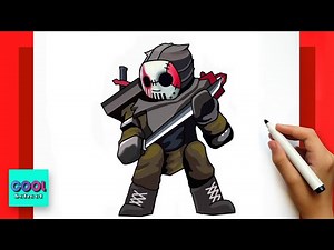 How to Draw SLASHER | Forsaken | step by step