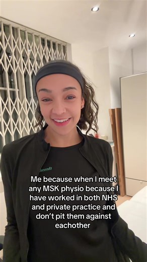 I’ve spent the last 9 years working across both NHS and private practice 👩‍⚕️ 🦵 Each has strengths, challenges, and things worth learning from. Wouldnt change my experience for the world - but pitting physios against each other helps no one 🤔 especially not patients! #MSKphysio #MSKrehab #privateMSKoutpatients #NHSphysio #physiotok
