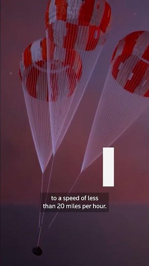 Animation shows expected Artemis II splashdown