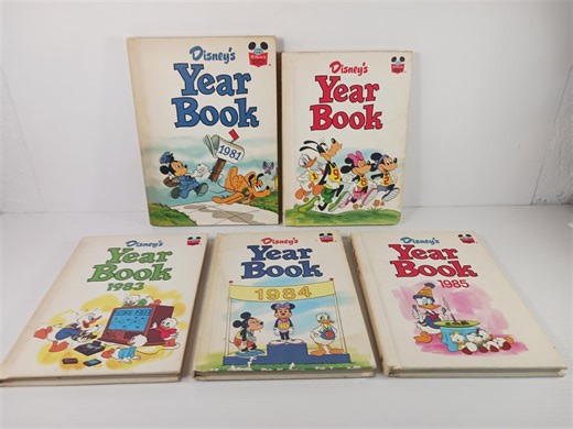 Vintage Disney Year Book – 1981-1985 Editions - Etsy
