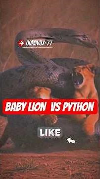 Parents vs Python: Baby Lion Rescue Mission