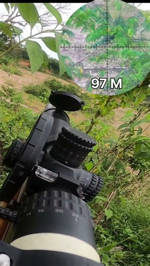 ⭐ GoPro POV + Scope View – 97m Headshot #longrange #airgun #pov #precision #hunting