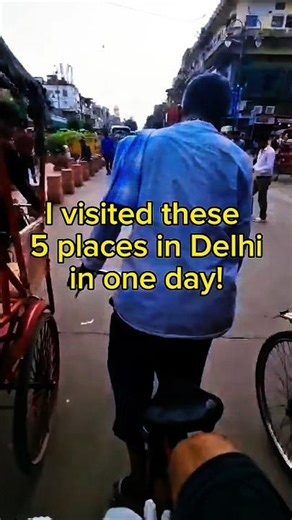 Delhi travel guide - visiting 5 places in one day! #travelindia #delhi #travelguide