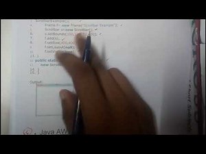 13 java AWT scrollbar