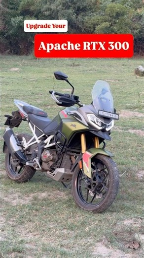 TVS Apache RTX 300 Touring Setup & Modification! 🛠️ | World Of Automobiles #shorts