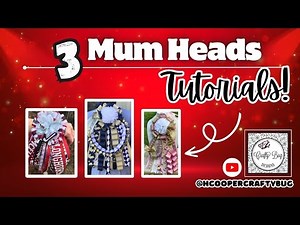 3 Mum heads/backer tutorials/ how to make homecoming mums #homecomingmums #texashomecoming #diy