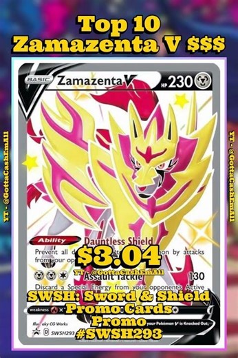 Top 10 RAREST Zamazenta V Pokémon Cards! 🛡️💎 (Most Valuable Zamazenta V Cards) #pokemon #top10 #tcg