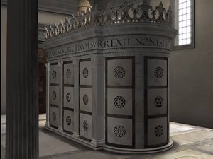 Magistrale ricostruzione del Tempietto del Santo Sepolcro nella Cappella Rucellai, realizzata per la mostra albertiana curata dal professor Gabriele Morolli, maestro e amico indimenticabile alla cui memoria è dedicata questa pagina. Dottrina dell'Architettura Produzione Newcom srl in collaborazione con la Fondazione Rinascimento Digitale Art Direction Antonio Glessi Concept & visualizing Giovanni De Stefano - 3Design Studio I filmati sono stati prodotti in occasione della mostra "L'uomo del Rina