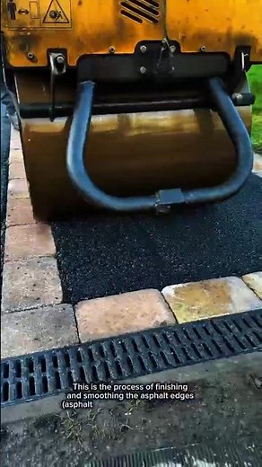 Perfect Asphalt Edge Finishing Near Drain | Satisfying Road Work Process
