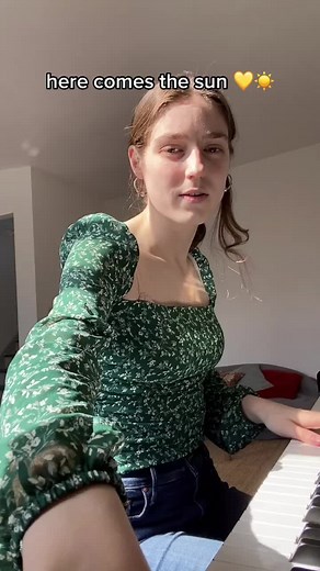 here comes the sun 💛☀️ #Pianocover #cover #Birdy