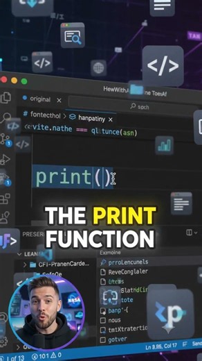 Python in 60 Seconds #2 |Your First Python Program #ai #tech #technology #python #shorts #shortvideo