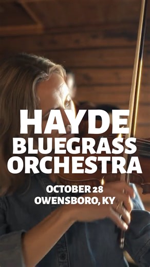 1.5K views · 22 reactions |  Hayde Bluegrass Orchestra  Join us on October 28th as Hayde Bluegrass Orchestra takes the stage at the Hall of Fame! Expect driving rhythms, heartfelt ballads, and stunning harmonies from this one-of-a-kind ensemble. ✨  Tickets & Info ➡ bluegrasshall.org/event/haydebluegrassorchestra | Bluegrass Music Hall of Fame & Museum | Facebook