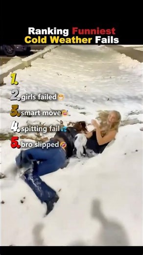 Ranking Funniest Cold Weather Fails 🥶 (WAIT FOR IT)