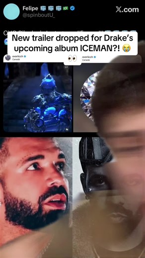 New trailer dropped for Drake’s upcoming album ICEMAN #drake #drizzy #ovo #iceman #champagnepapi