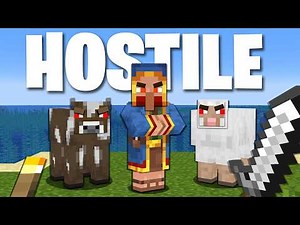 Beating Minecraft, but EVERY mob is hostile