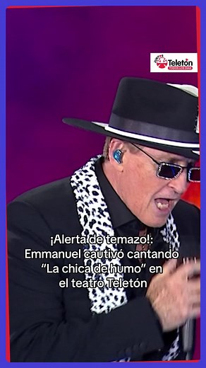 Emmanuel canta 'La chica de humo' en el Teatro Teletón de Chile