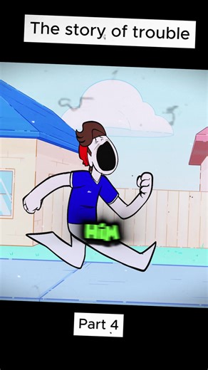 the story of trouble #animation #trouble #funny #fyp