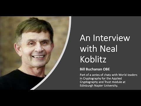 World-leaders in Cryptography: Neal Koblitz