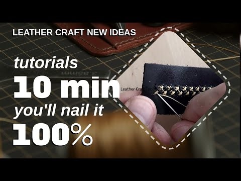 Thread braiding on leather for beginners and more | Leathercraft How to
