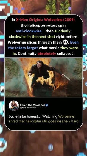 #trend Wolverine Broke The Helicopter… And The Movie Logic😭#marvel #sony
