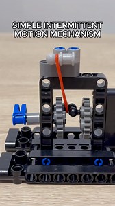 Simple Intermittent Motion Mechanism #lego #technic #legotechnic #mechanical #mechanism #diy #legotechnicmoc #engineering #mechanicalengineering #mechanisms #satisfyingvideos #satisfying #gears #legos #gear #legomechanism #diyproject #asmr | Bricks Master Builders