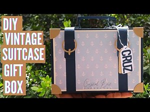 Suitcase Gift Box | Vintage Paper Travel Case | DIY Handmade gift | Tutorial