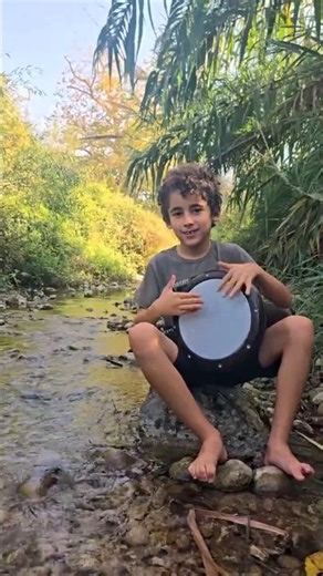 Darbuka Lesson by the Stream – Say the Beats, Play the Magic