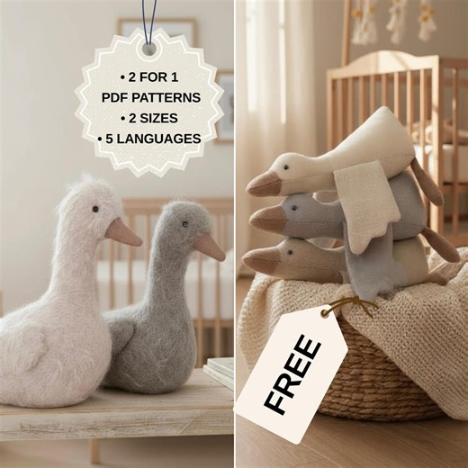 Goose Sewing Pattern: Soft Toy Duck Pattern, Stuffed Animal Silly Goose for Beginner, Small Soft Baby Toy Pattern Pdf, Easy Toy Pattern - Etsy UK