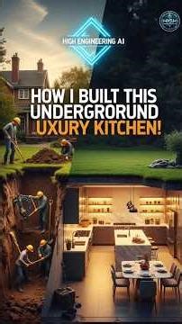 Building a Secret Underground Luxury Kitchen Under My Backyard High Engineer ai