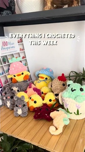 Everything I Crocheted This Week 👀 | New Crochet Patterns & Market Makes | #handmadeseller #cute