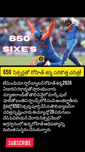 #RohitSharma #Hitman #650Sixes #TeamIndia #INDvsNZ #ODICricket #CricketRecord #IndianCricket