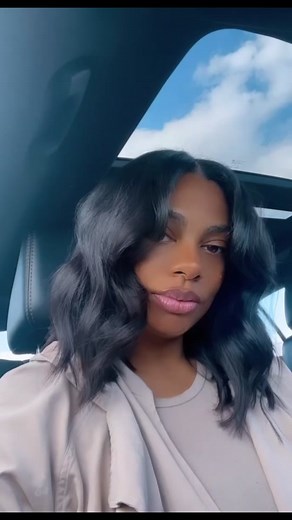 So I finally tried this Highly Requested Wave Style and Im loving It. Very Trendy. Natural Quickweave with beauty supply hair. Book Your Appt Today.. #fyp #trending #hairextensions #pinklemonhair #quickweave #detroithairstylist #loosewaves #beachwaves #bobhaircut