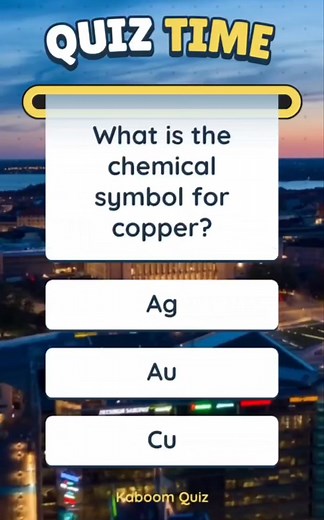 What is the symbol? #sciencequiz #quiz #quiztime #quizchallenge #guessinggame #popquiz #trivia #triviaquiz #viralreels #quizreels #fypシ゚viralシ #reelsvideoシ #reelsfypシ゚ #viralreels #trendingreels #braingames #kaboomquiz #fypシ゚viralシ #educationalgames #educational | Kaboom Quiz