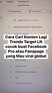 3.6K reactions · 404 shares | Trik temukan konten trending pakai google trends pas banget untuk facebook pro/ fanspage #fblifestyle #edukasikonten #kontenkreator #kontenkreatorpemula #onlinetools | Agung Taufiq AR Rohman | Facebook